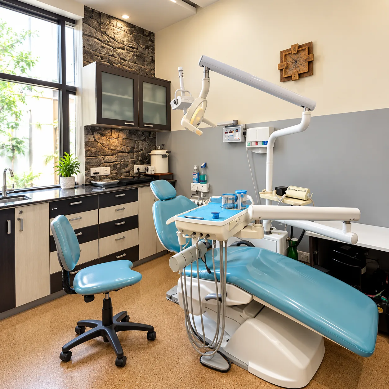 Discussing dental X-rays and treatment options with a patient at Elegance Smile Studio