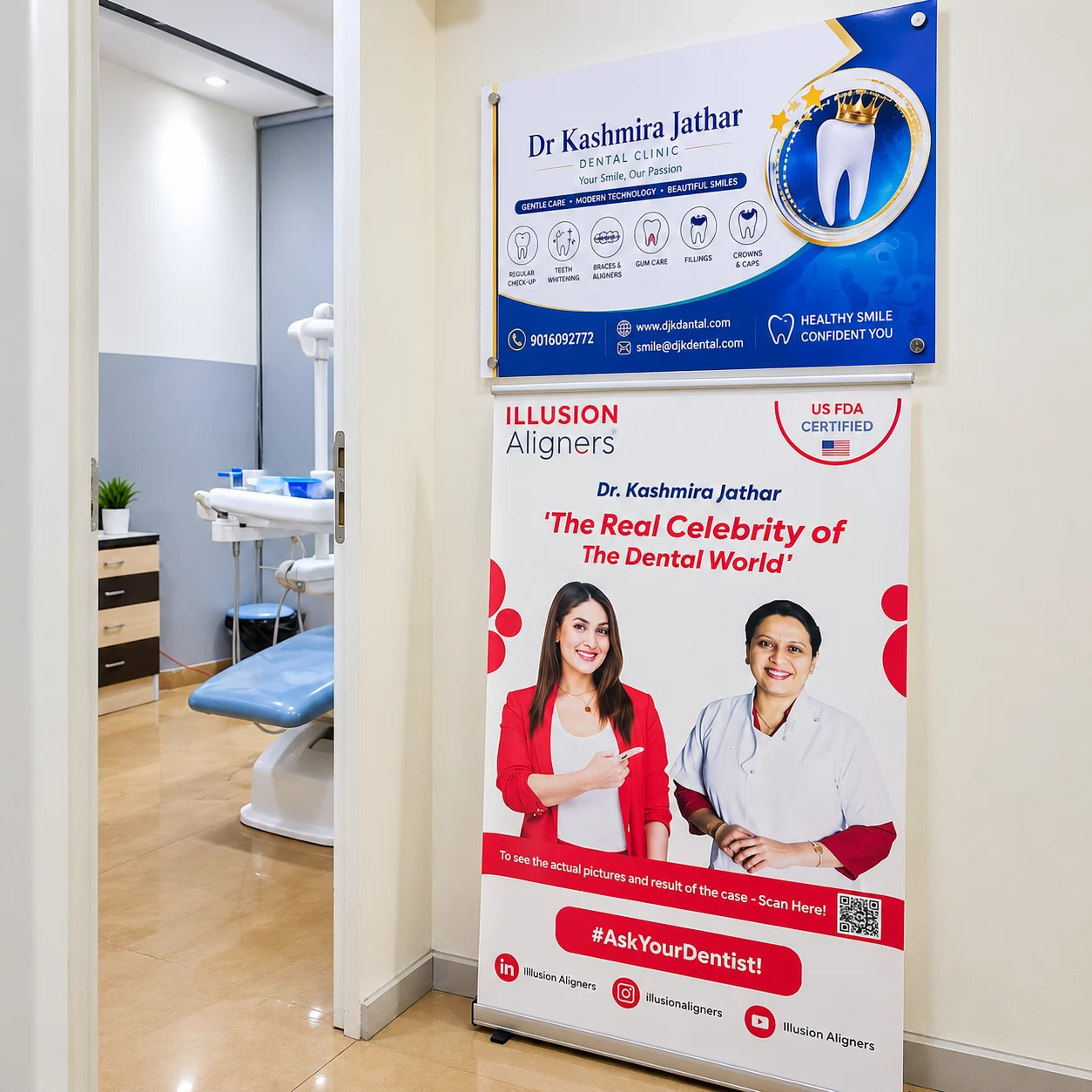 Confident smile after cosmetic dental care